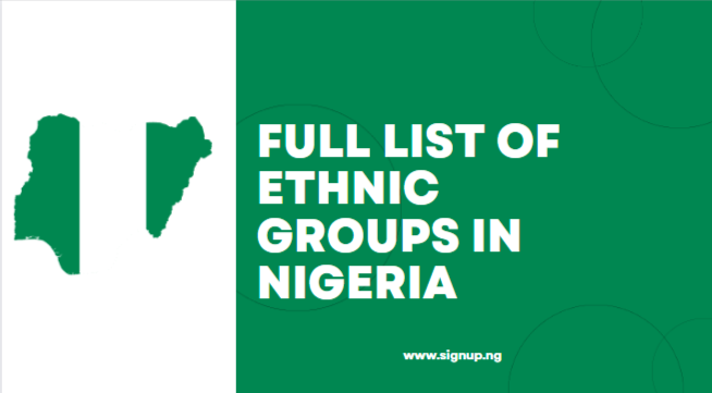 Full list of Ethnic Groups In Nigeria