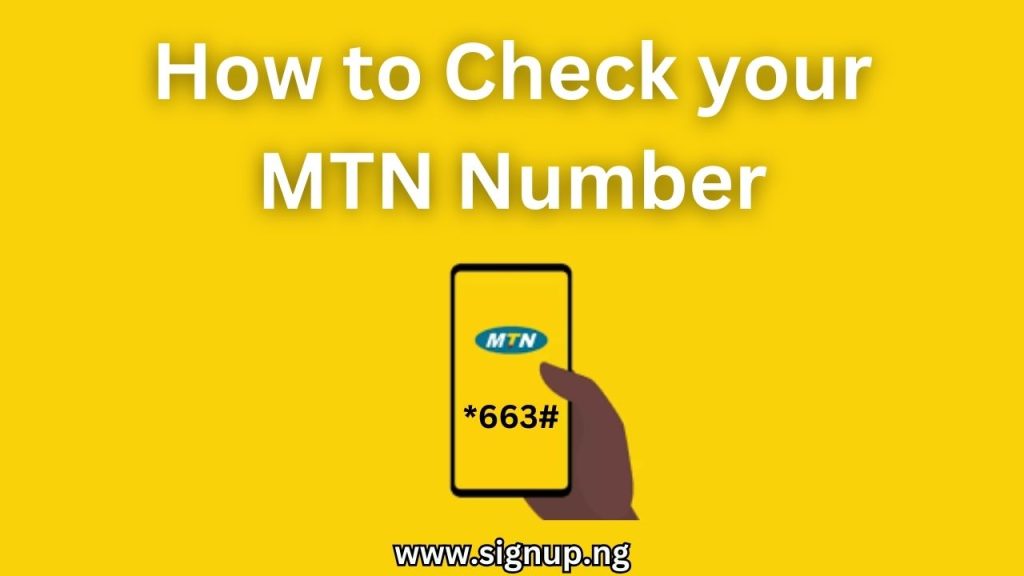 how to check mtn number on phone using mtn